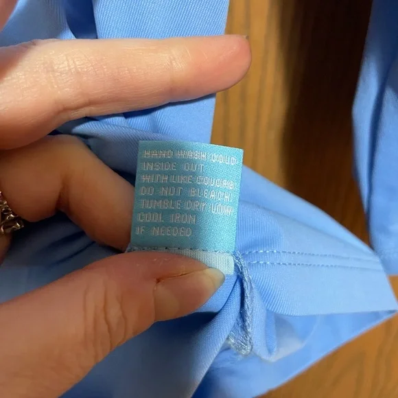 J. McLaughlin Durham Vibrant Blue Ruffled Blouse - Picture 5 of 5